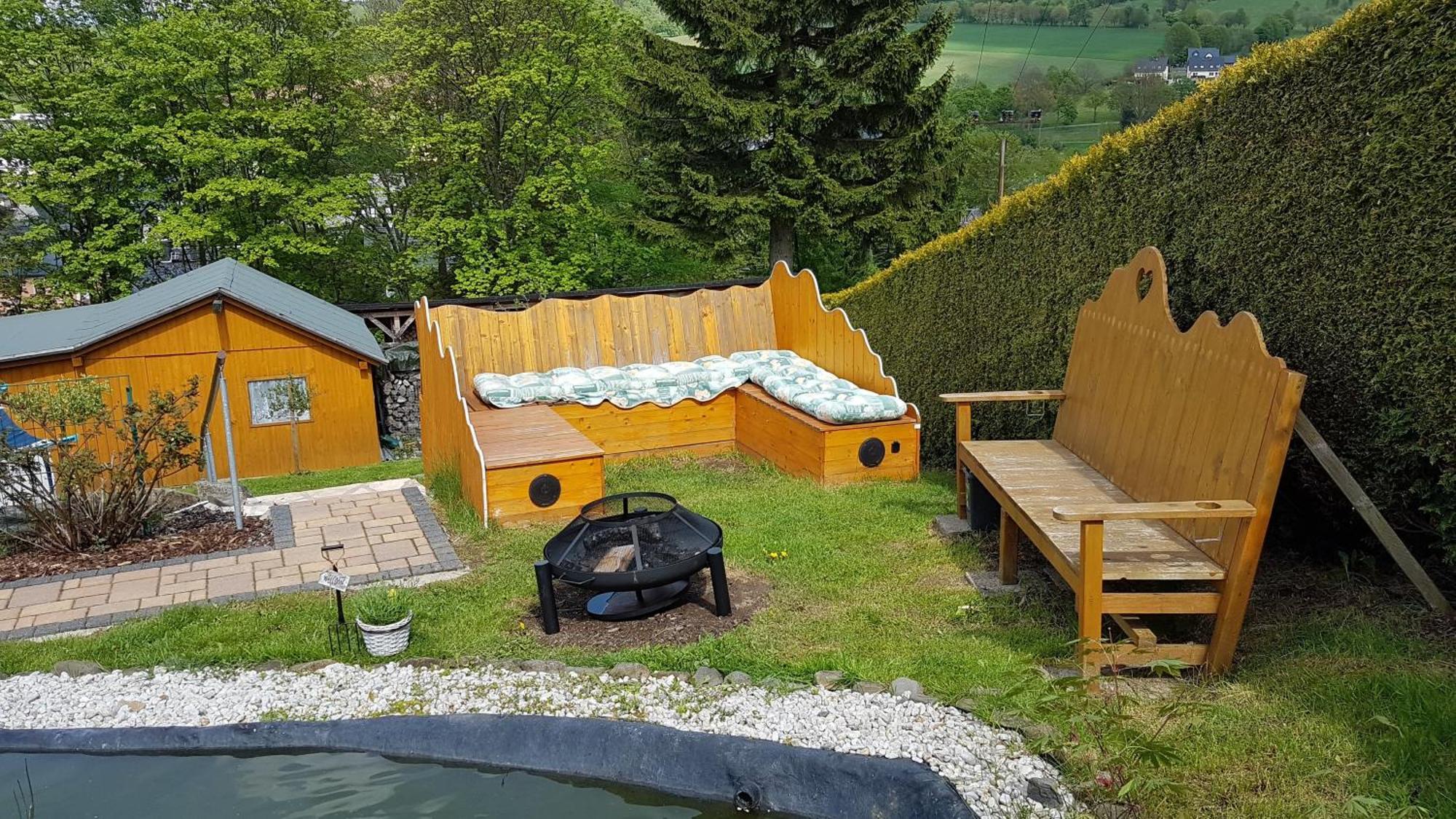 Waldhufenidyll Koenigswalde Im Erzgebirge Lägenhet Konigswalde Exteriör bild